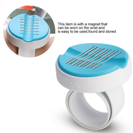 Lemoning Sewing for/ Magnetic Pin Cushion Sewing Storage Wrist Clip Screw Knitting Magnet Needle Box